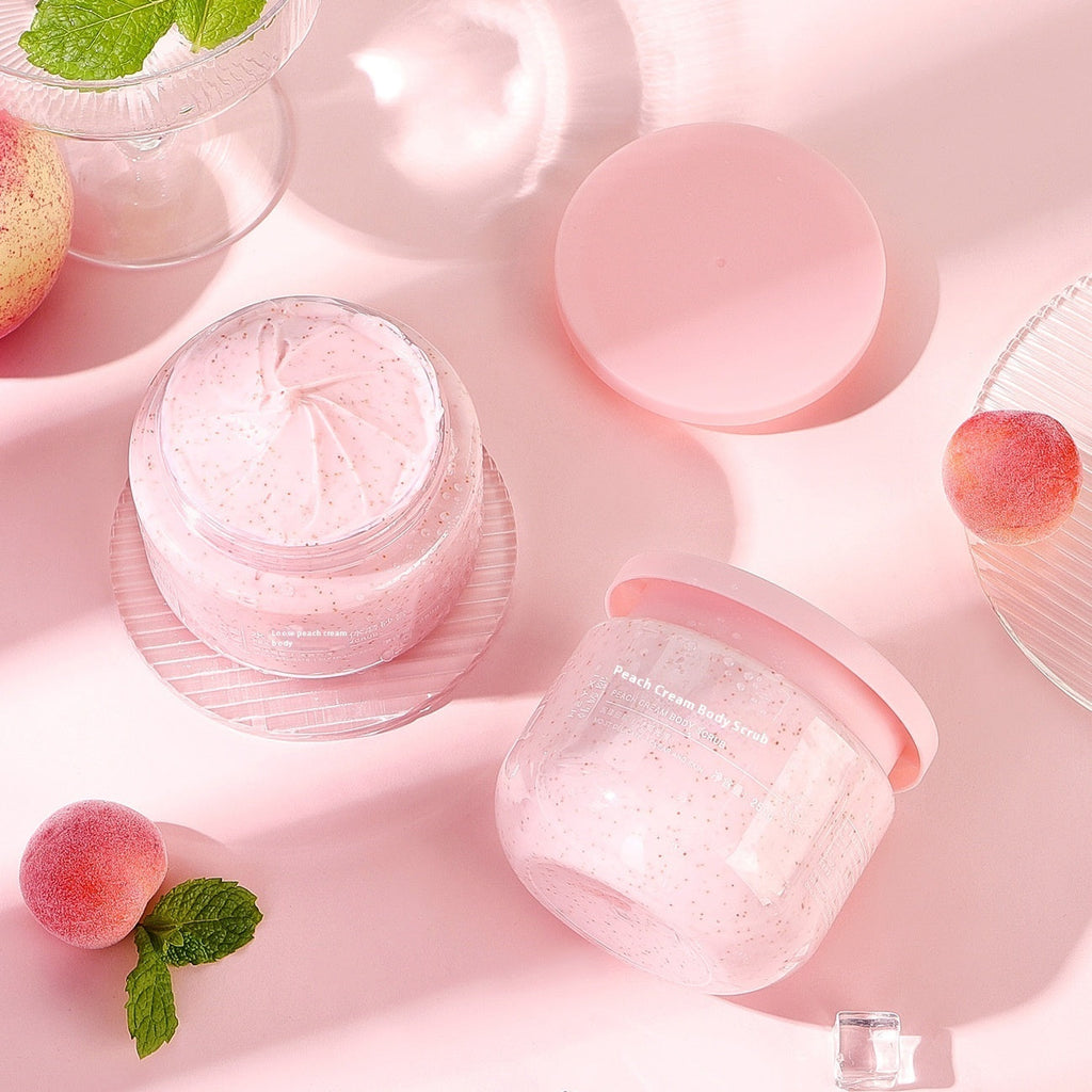 Peach Cream Body Scrub Cream