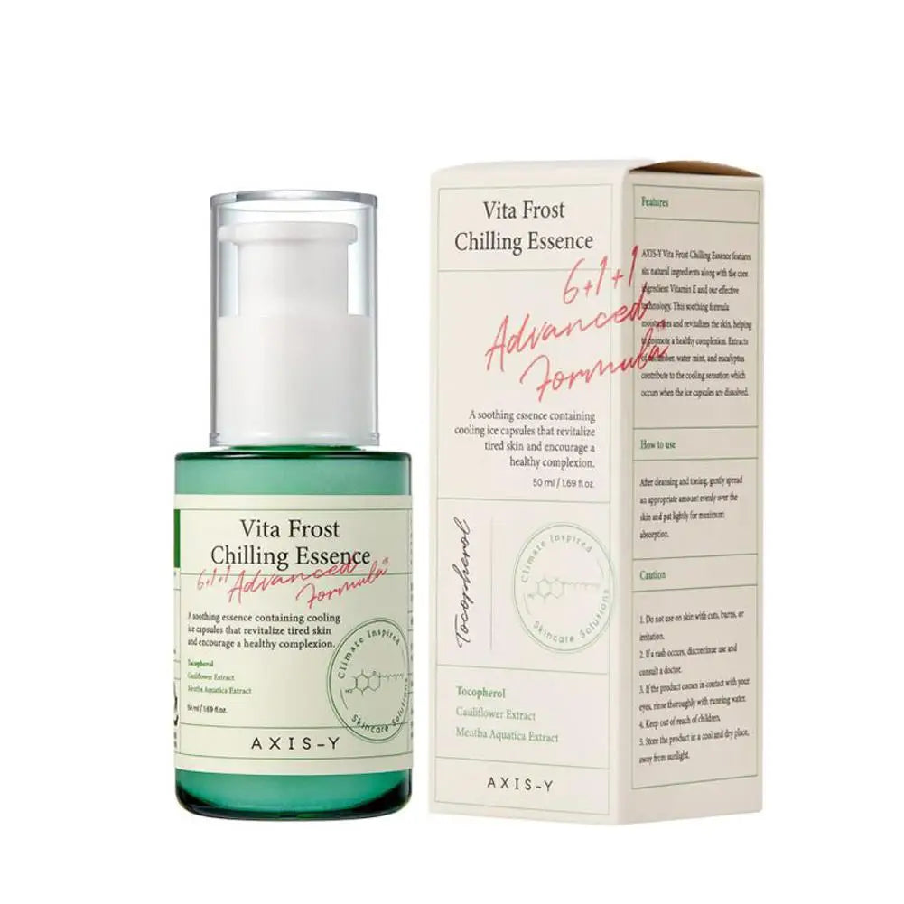 AXIS-Y Vita Frost Chilling Essence cooling and brightening skincare