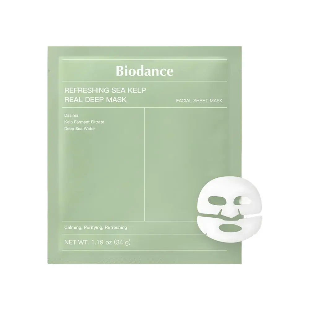 Biodance Bio-Collagen Overnight Hydrogel Mask for deep hydration and firming Green 1 pcs 