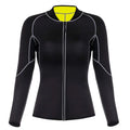 Compression fit body care sauna top for upper body hydration