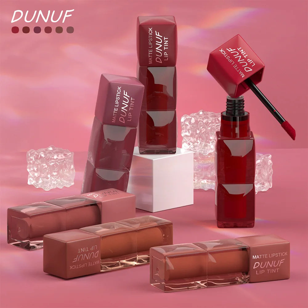 DUNUF Velvet Matte Lip Tint tubes