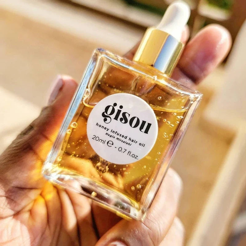 Gisou Honey Infused Hair Oil for glossy smooth hair