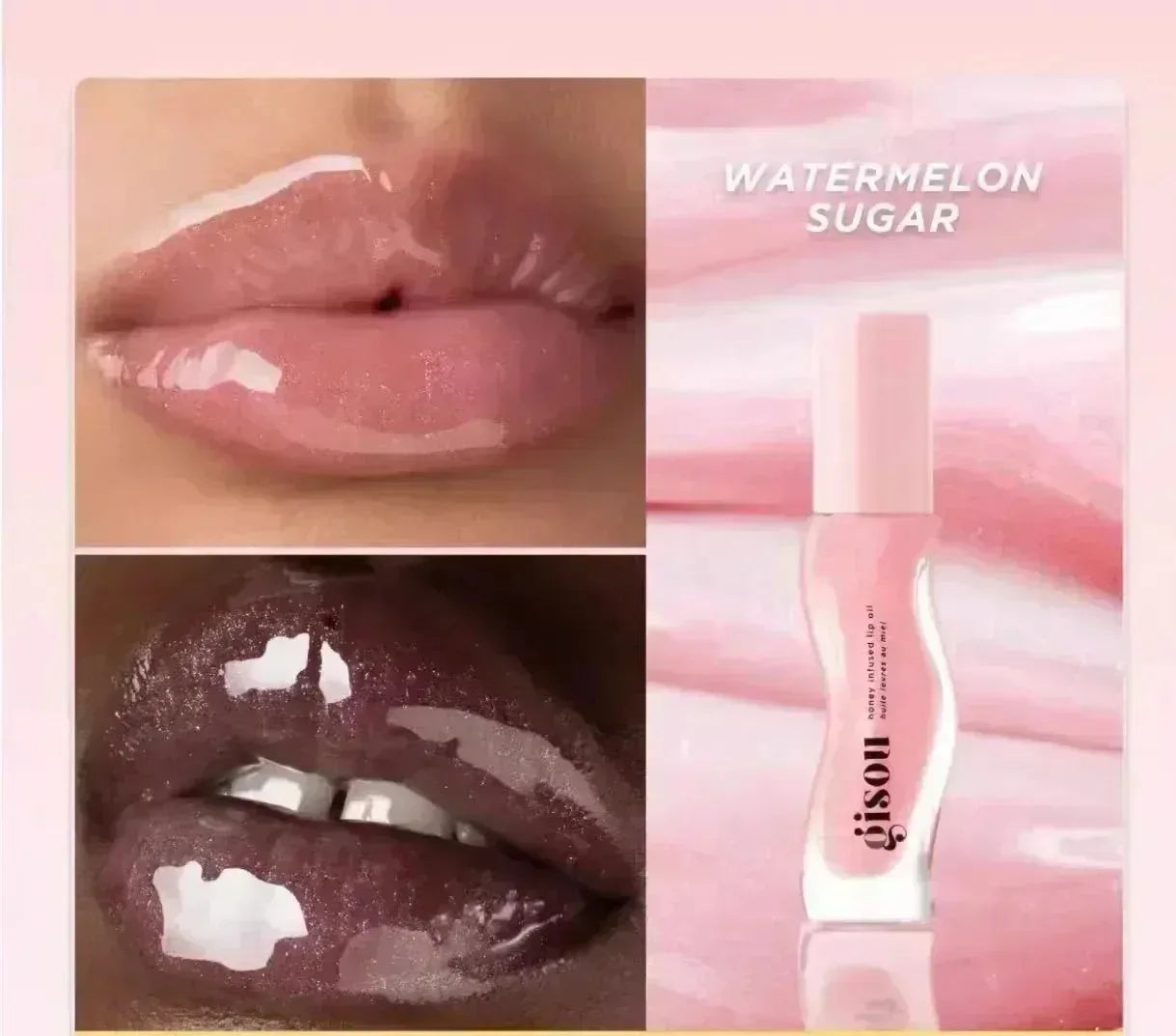 Gisou Honey Infused Lip Oil nourishing Watermelon 