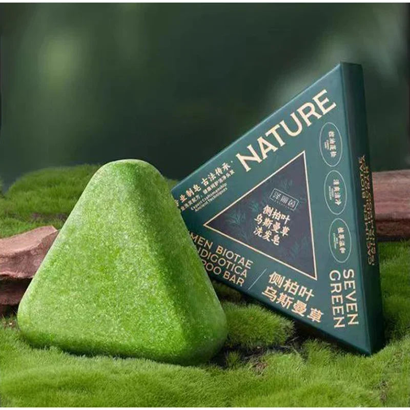 Natural solid shampoo bar for hair growth and scalp care