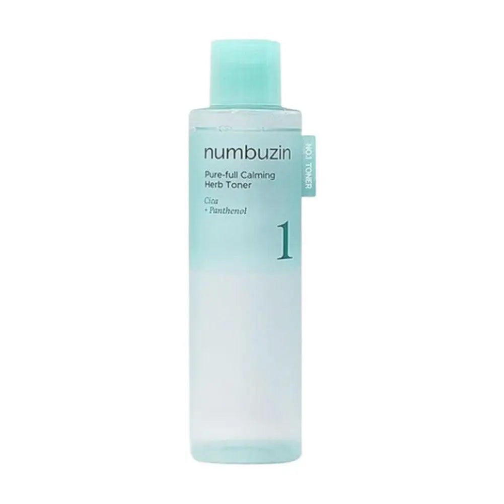 Numbuzin Pure-full Calming Herb Toner bottle on a white background