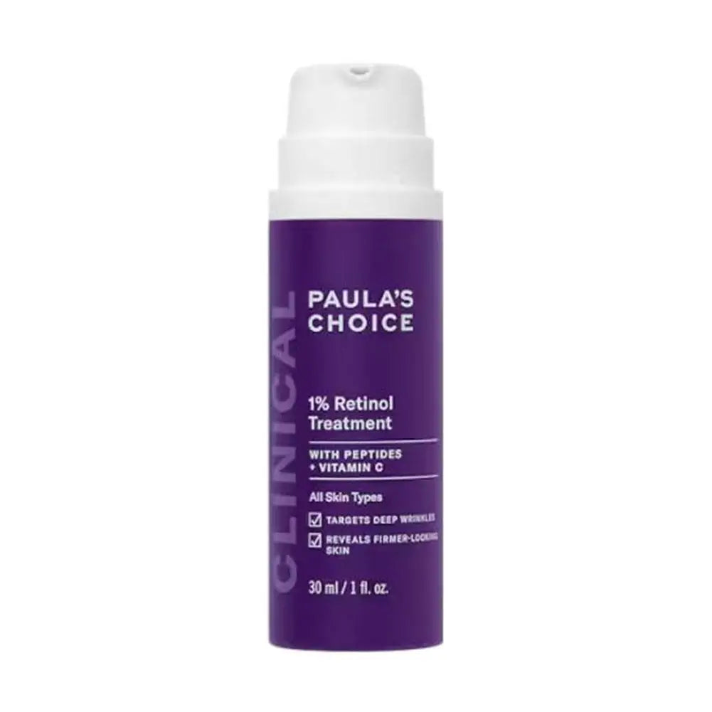 Paula's Choice 1% Retinol Treatment bottle on a white background