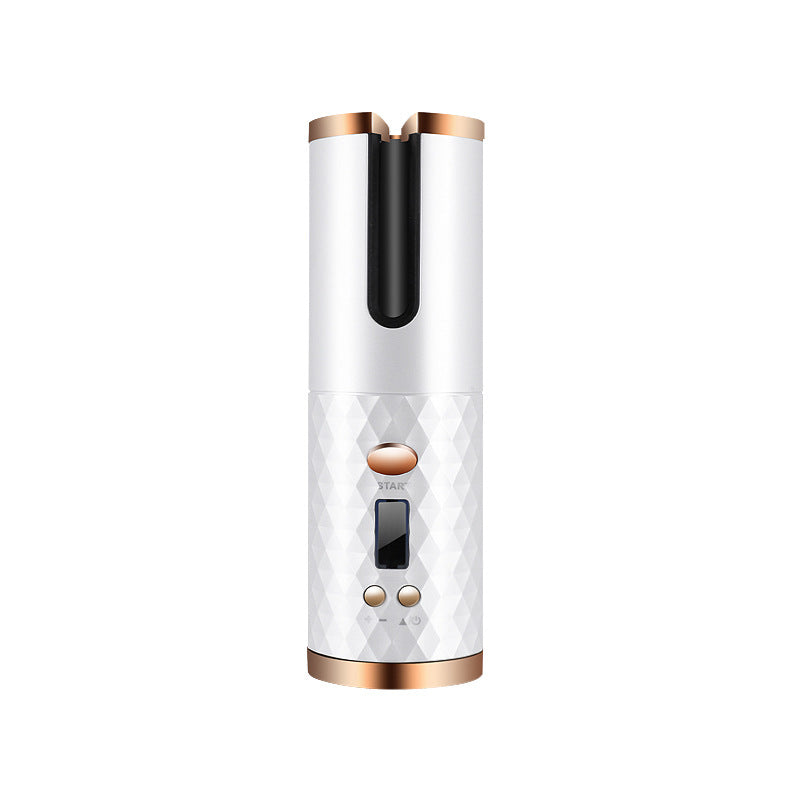 Fer à friser portable blanc pour boucles élégantes de qualité salon