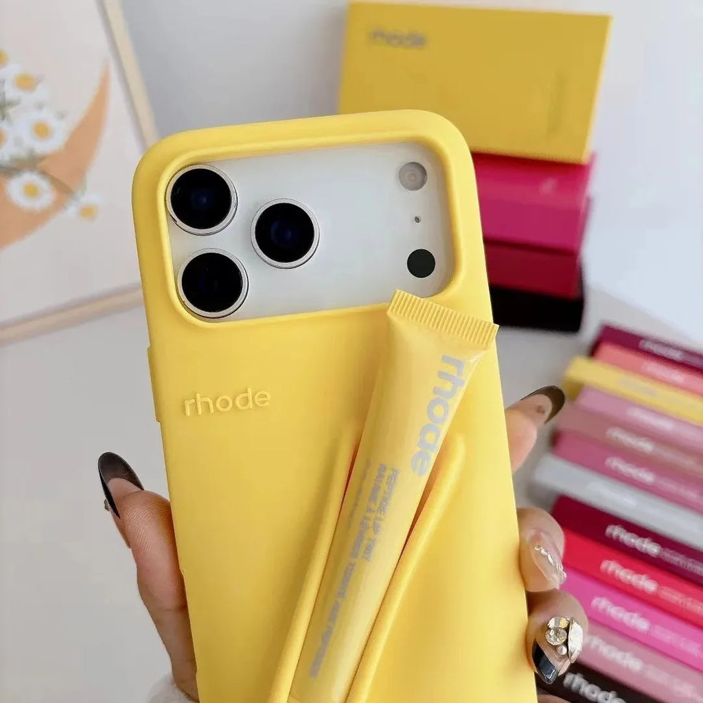 Rhode snap on lip case yellow 
