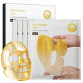Silk Peptide EGF Intensive Gold Mask packaging with a hand holding a mask sheet.